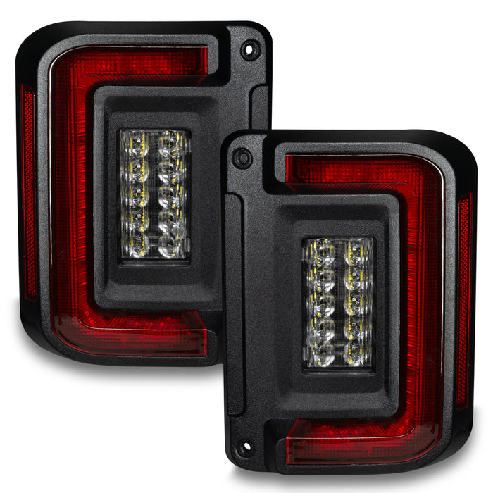 ORACLE Flush Mount LED Tail Lights, Standard Lens, Jeep Wrangler JK
