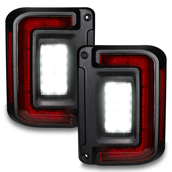 ORACLE Flush Mount LED Tail Lights, Standard Lens, Jeep Wrangler JK, view 4