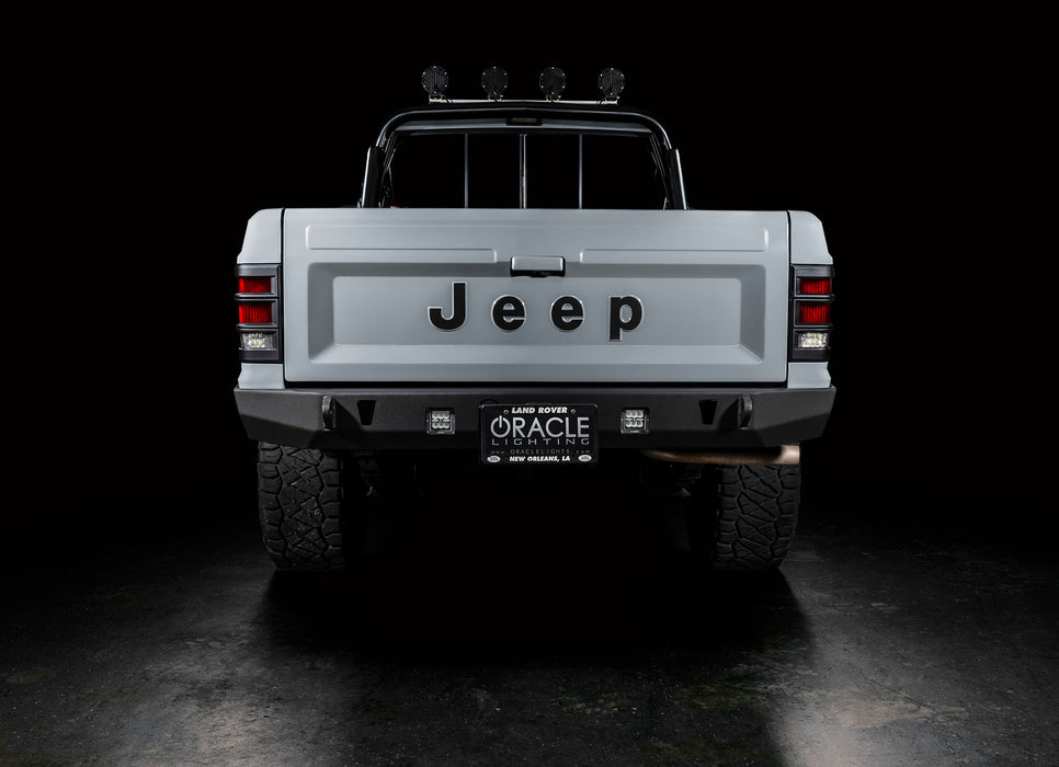 ORACLE LED Tail Lights, Standard Lens, Red, Jeep Comanche MJ (1986-1992), view 2
