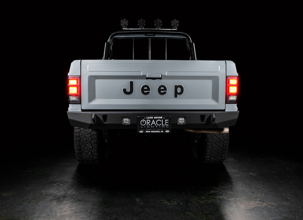 ORACLE LED Tail Lights, Standard Lens, Red, Jeep Comanche MJ (1986-1992), view 4