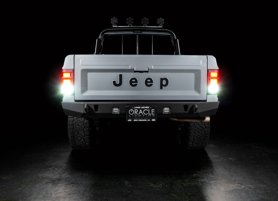 ORACLE LED Tail Lights, Standard Lens, Red, Jeep Comanche MJ (1986-1992), view 5