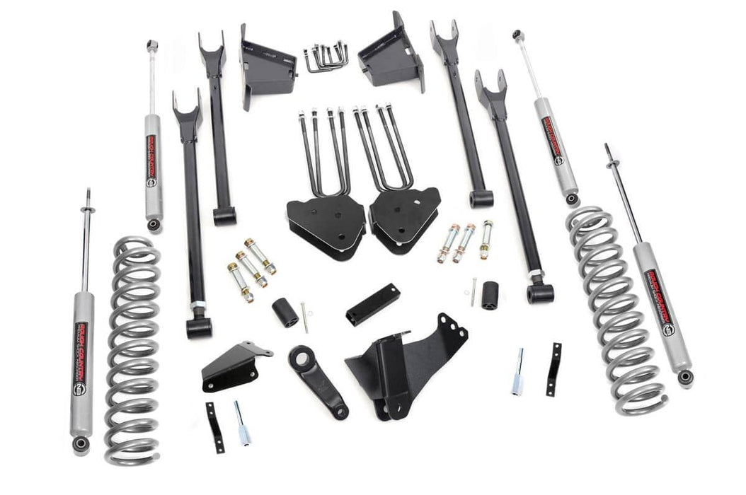Rough Country 8 Inch Lift Kit - 4 Link - RR Blocks | Ford F-250/F-350 Super Duty 4WD (05-07)