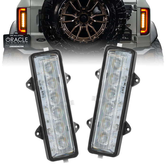 ORACLE Dual Function Amber/White Reverse LED Modules, Ford Bronco Flush Tail Lights