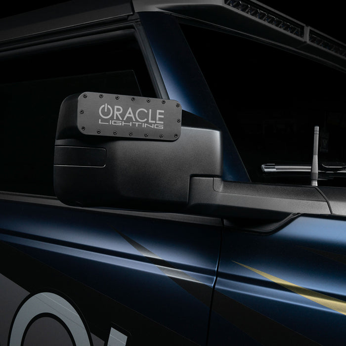 ORACLE Magnetic Light Bar Cover for LED Side Mirrors (Pair), Black, view 2