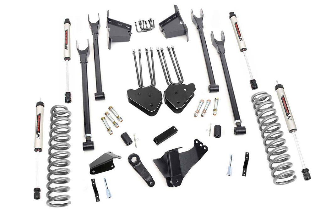 Rough Country 8 Inch Lift Kit - 4 Link - RR Blocks - V2 | Ford F-250/F-350 Super Duty (05-07)