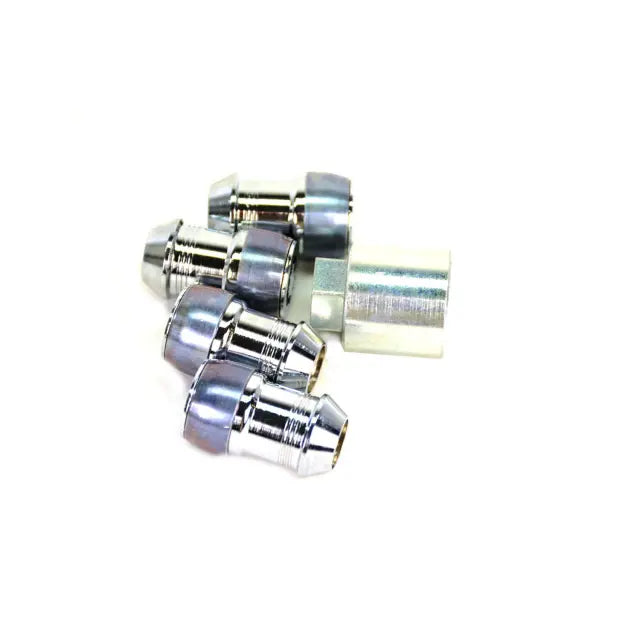 Chrome Wheel Locks, Set of 4 Locking Lug Nuts with Key