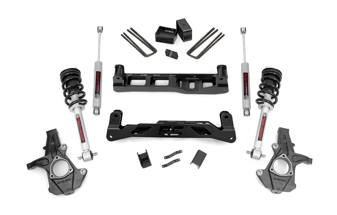 Rough Country 5 Inch Lift Kit - Cast Steel - N3 Struts | Chevy/GMC 1500 (14-17)