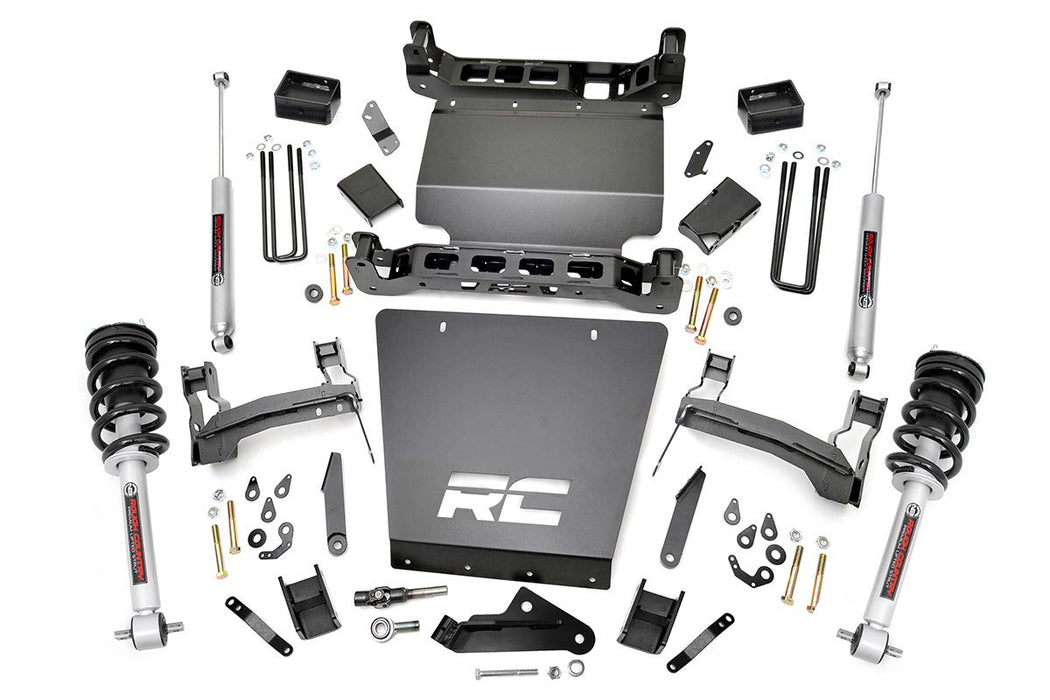 Rough Country 5 Inch Lift Kit - Bracket - N3 Struts | Chevy/GMC 1500 (14-18 &amp; Classic)