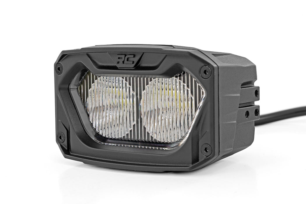 Rough Country 5 Inch Light Pods - White/Amber DRL - Spot - Pair
