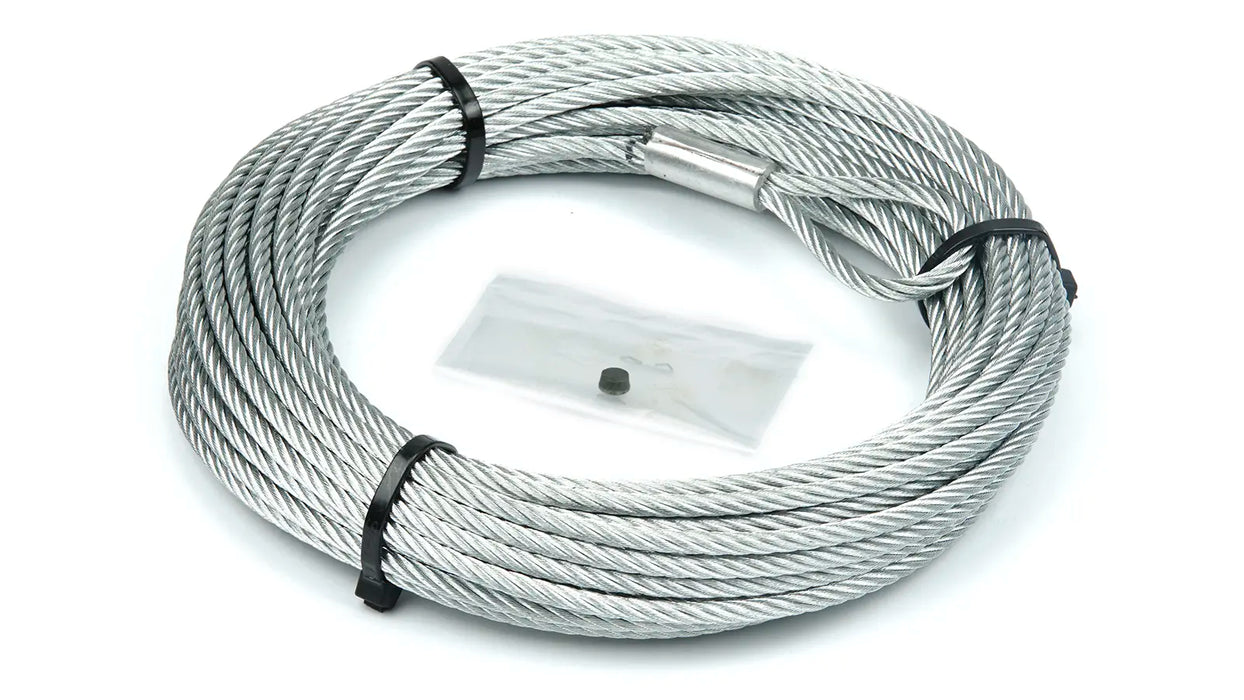 WARN Replacement Steel Winch Rope, 50 ft x 3/16 in