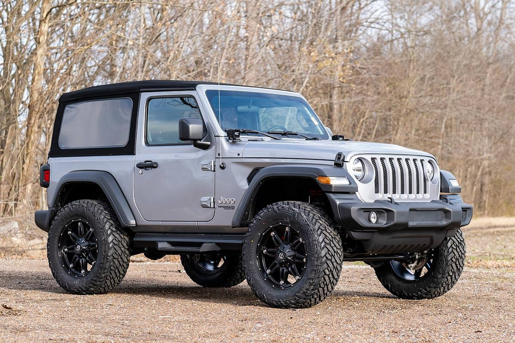 Rough Country 3.5 Inch Lift Kit, Adj Lower, FR D/S, M1R, Jeep Wrangler JL 4WD (2024-2025), view 5