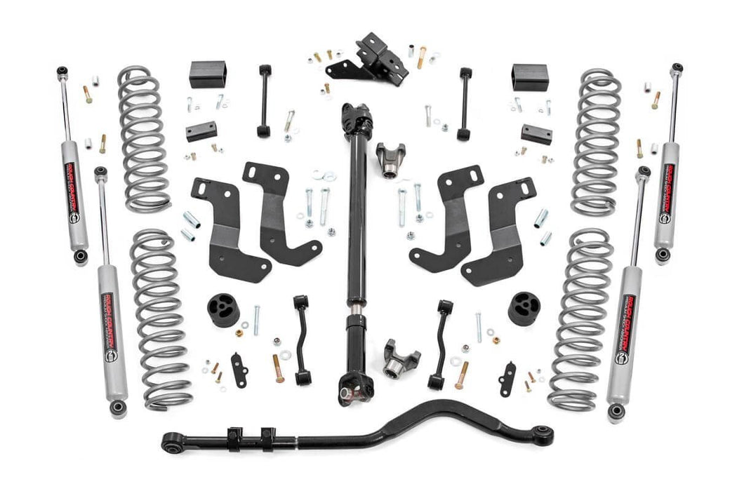 Rough Country 3.5 Inch Lift Kit - C/A Drop - FR D/S | Jeep Wrangler JL 4WD (2018-2023)