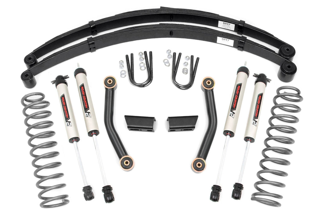 Rough Country 3 Inch Lift Kit - Series II - RR Springs - V2 | Jeep Cherokee XJ (84-01)