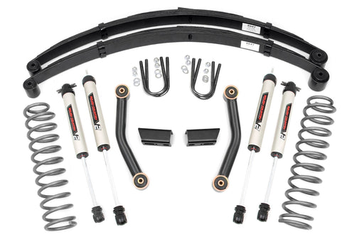Rough Country 3 Inch Lift Kit, Series II, RR Springs, V2, Jeep Cherokee XJ (1984-2001)