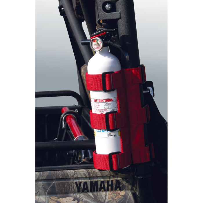 Fire Extinguisher Holder, Red, 1 Inch - 3 Inch Tubes/Roll Cages
