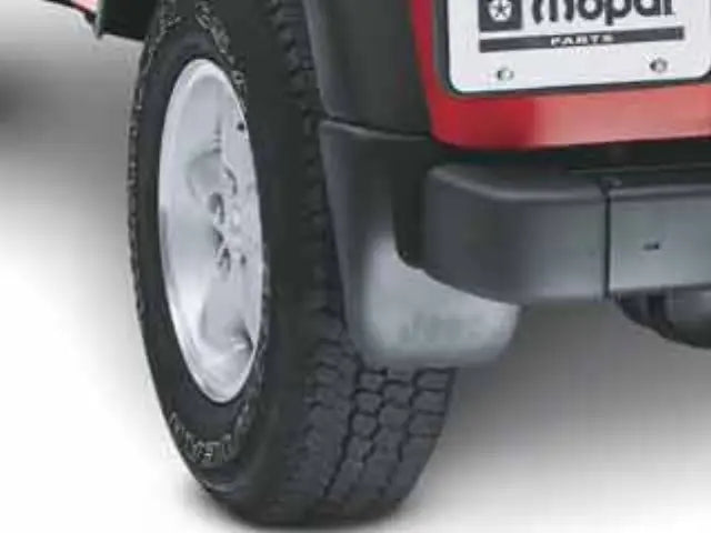 Molded Splash Guards, Front, Black, Set of 2