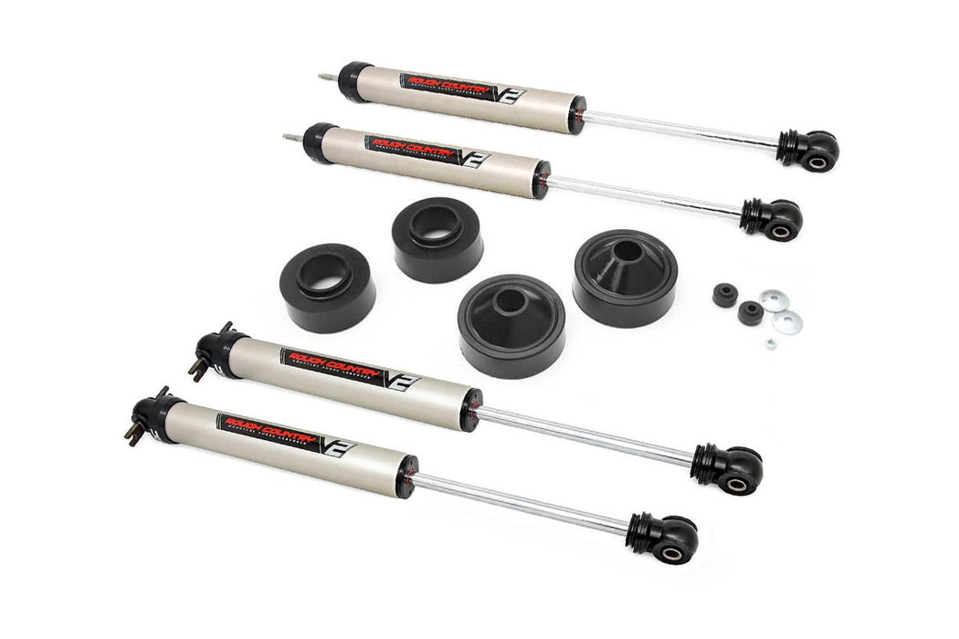 Rough Country 1.75 Inch Lift Kit - V2 | Jeep Wrangler JK/Wrangler Unlimited (2007-2018)