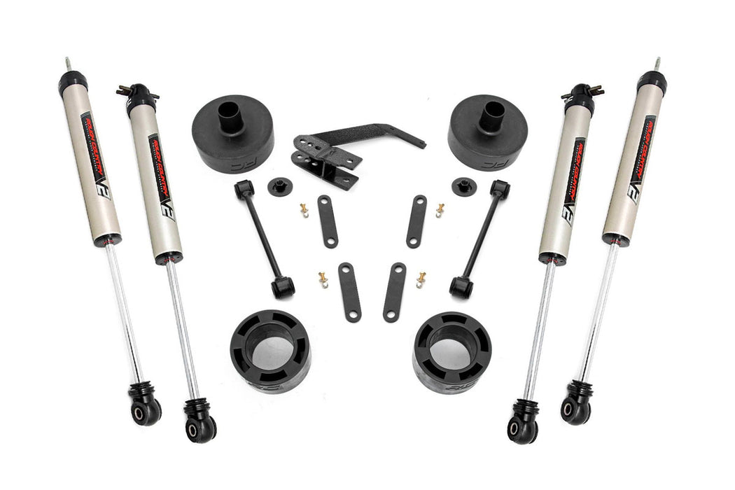 Rough Country 2.5 Inch Lift Kit - Spacers - V2 | Jeep Wrangler JK/Wrangler Unlimited (07-18)