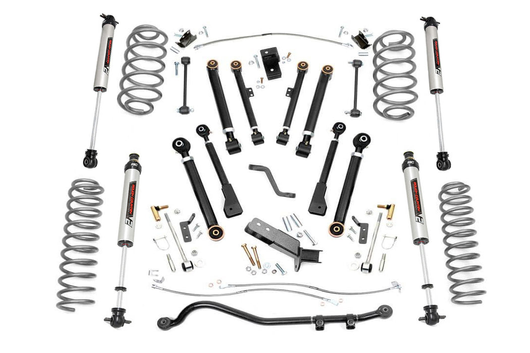 Rough Country 4 Inch Lift Kit - X-Series - V2 | Jeep Wrangler TJ (97-06)/Wrangler Unlimited (04-06)