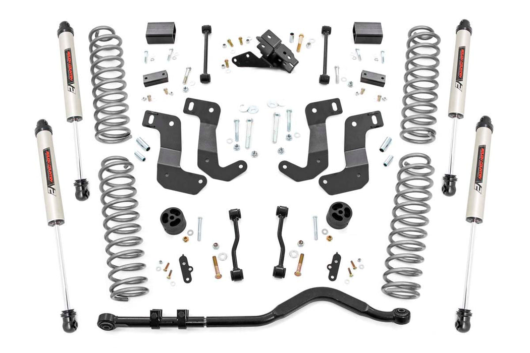 Rough Country 3.5 Inch Lift Kit - C/A Drop - Stage 1 - V2 | Jeep Wrangler Unlimited (18-23)