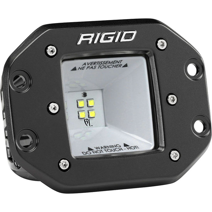 RIGID 2x2 115 Degree DC Power Scene Light Black Housing Flush Mount
