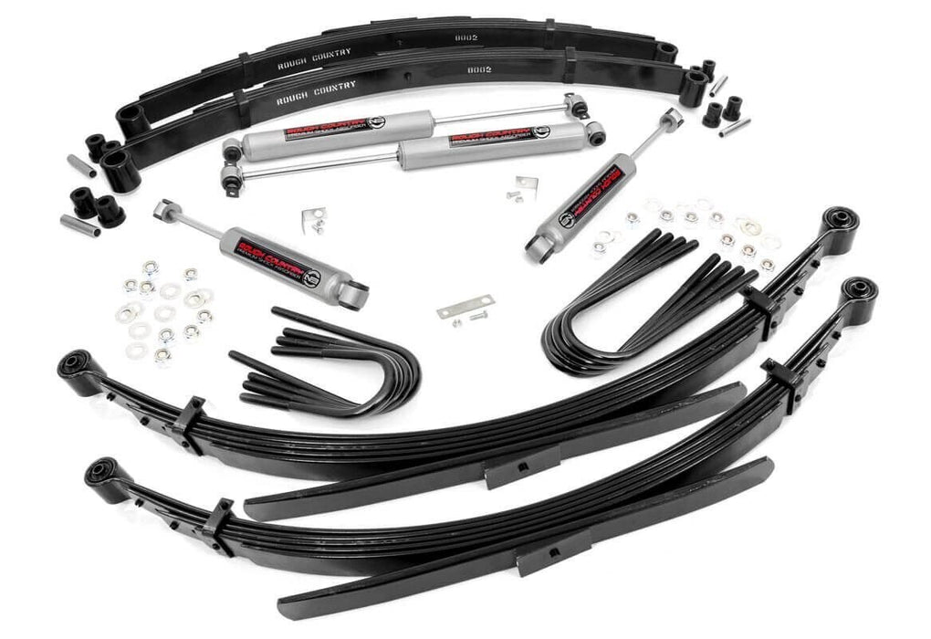 Rough Country 4 Inch Lift Kit - RR Spring | Chevy/GMC C10/K10 C15/K15 Truck/Half-Ton Suburban (69-72)
