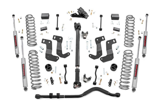 Rough Country 3.5 Inch Lift Kit, C/A Drop, FR D/S, Jeep Wrangler Unlimited 4WD (2024-2025)