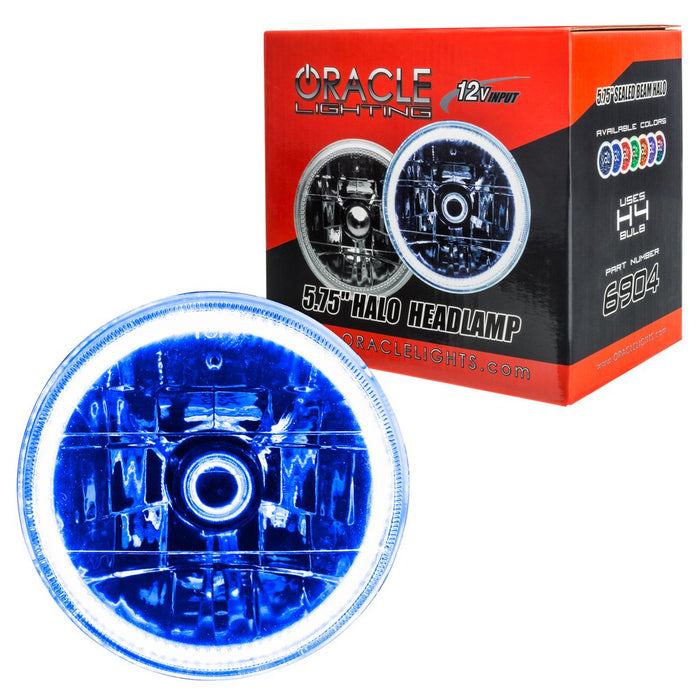 ORACLE Pre-Installed Lights 5.75 IN. Sealed Beam, Blue Halo