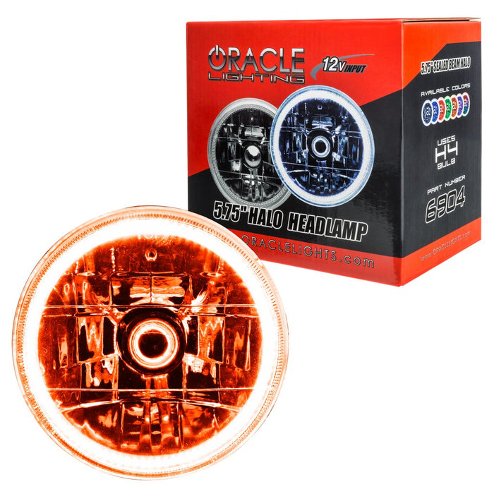 ORACLE Pre-Installed Lights 5.75 IN. Sealed Beam, Amber Halo