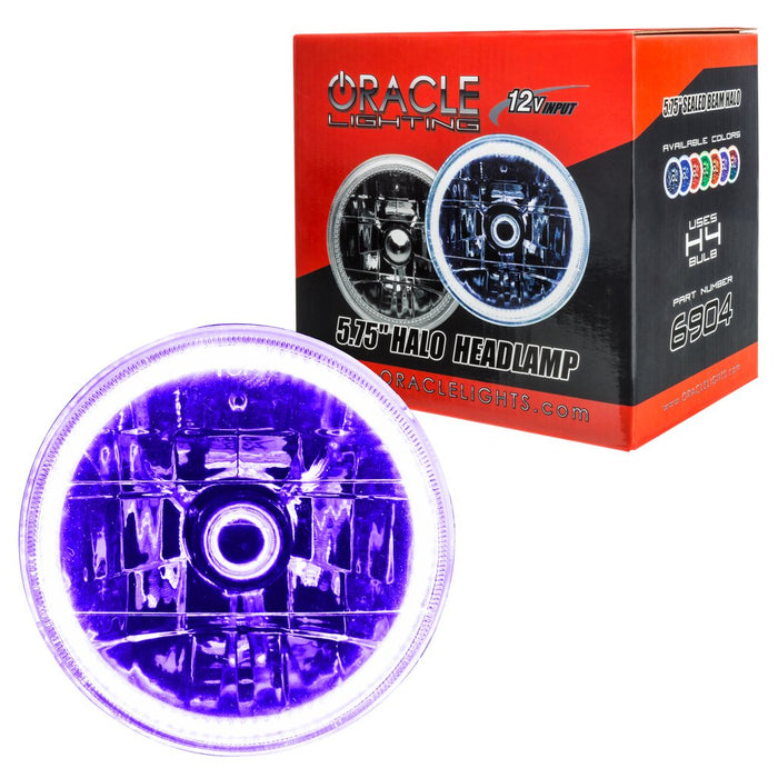 ORACLE Pre-Installed Lights 5.75 IN. Sealed Beam, UV/Purple Halo