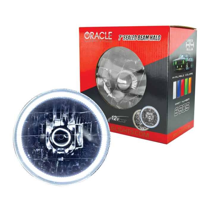 ORACLE Pre-Installed Lights 7 IN. Sealed Beam, White Halo