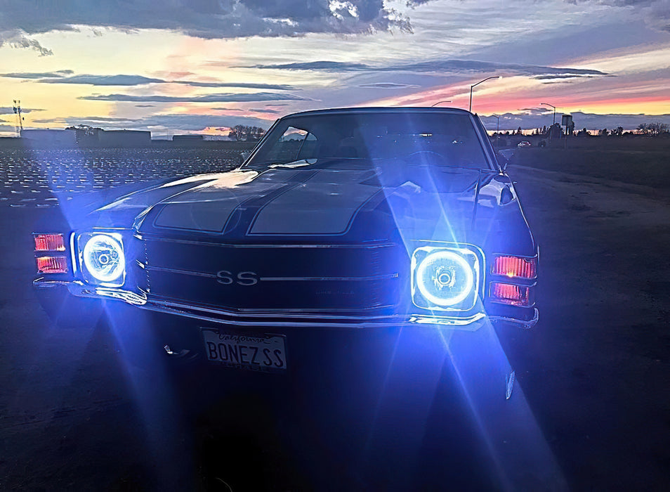 ORACLE Pre-Installed Lights 7 IN. Sealed Beam, White Halo, view 5