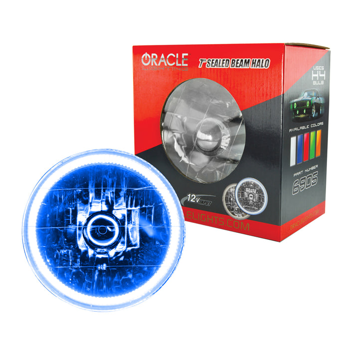 ORACLE Pre-Installed Lights 7 IN. Sealed Beam, Blue Halo