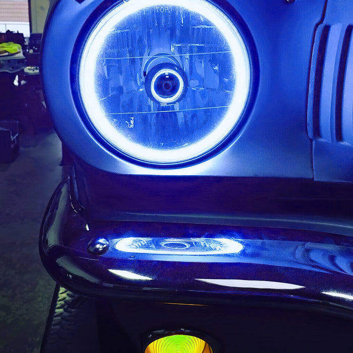 ORACLE Pre-Installed Lights 7 IN. Sealed Beam, Blue Halo, view 4