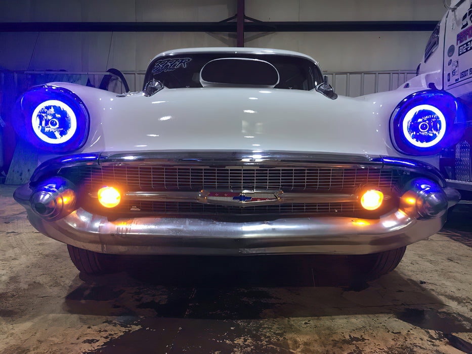 ORACLE Pre-Installed Lights 7 IN. Sealed Beam, Blue Halo, view 7
