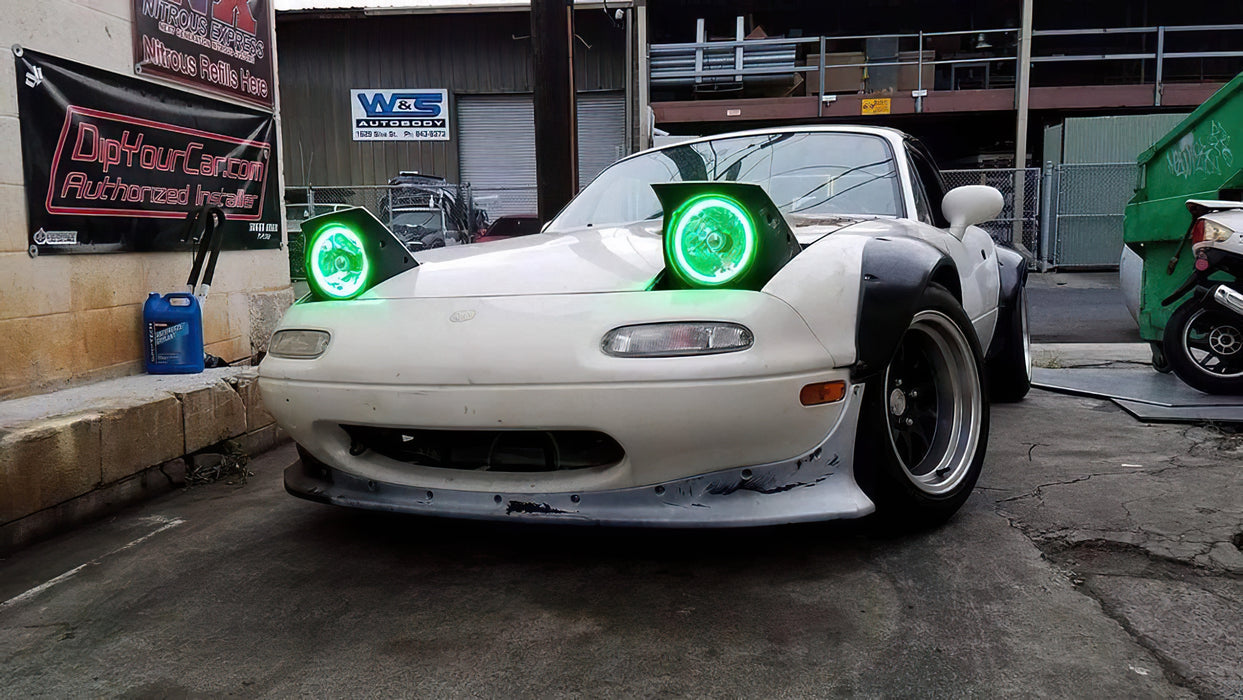 ORACLE Pre-Installed Lights 7 IN. Sealed Beam, Green Halo, view 2