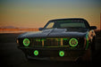 ORACLE Pre-Installed Lights 7 IN. Sealed Beam, Green Halo, view 4