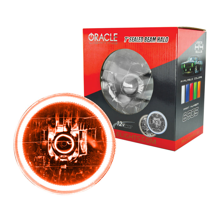 ORACLE Pre-Installed Lights 7 IN. Sealed Beam, Amber Halo
