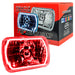 ORACLE Pre-Installed Lights 7x6 IN. Sealed Beam, Red Halo