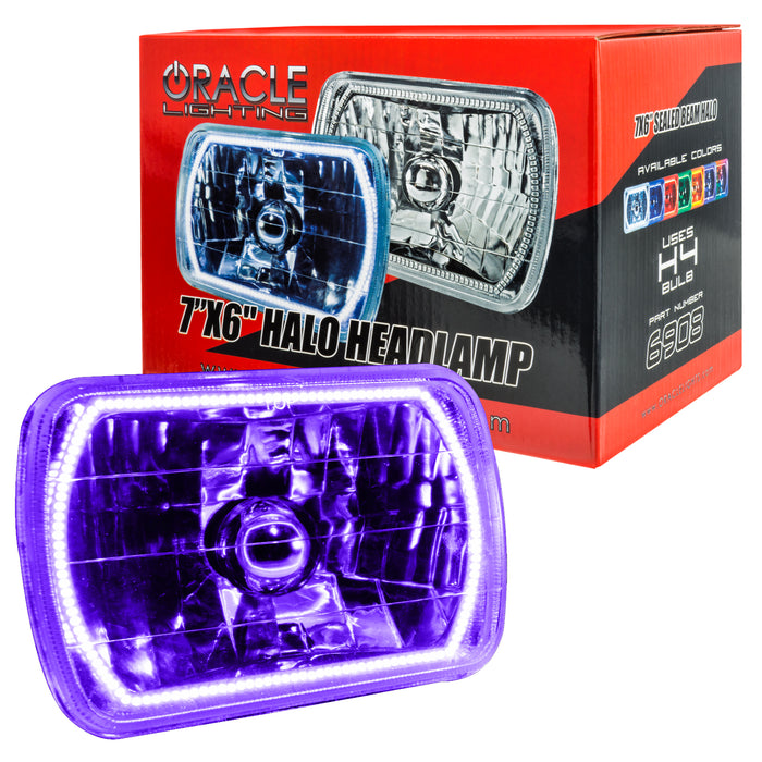 ORACLE Pre-Installed Lights 7x6 IN. Sealed Beam, UV/Purple Halo
