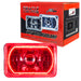 ORACLE Pre-Installed Lights 4x6 IN. Sealed Beam, Red Halo