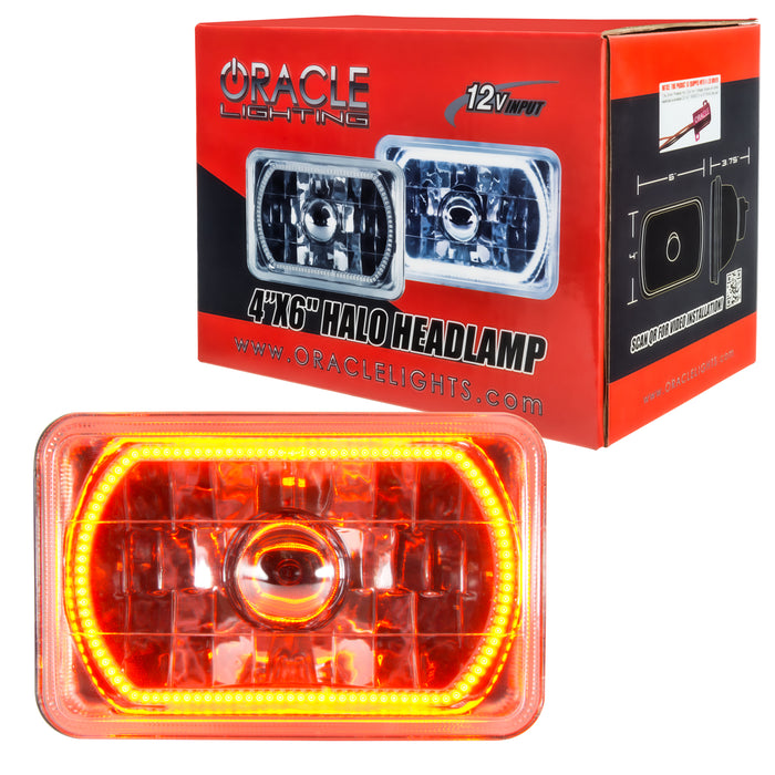 ORACLE Pre-Installed Lights 4x6 IN. Sealed Beam, Amber Halo