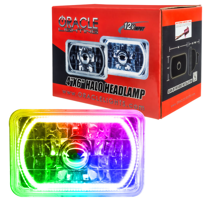 ORACLE Pre-Installed Lights 4x6 IN. Sealed Beam, ColorSHIFT® Halo
