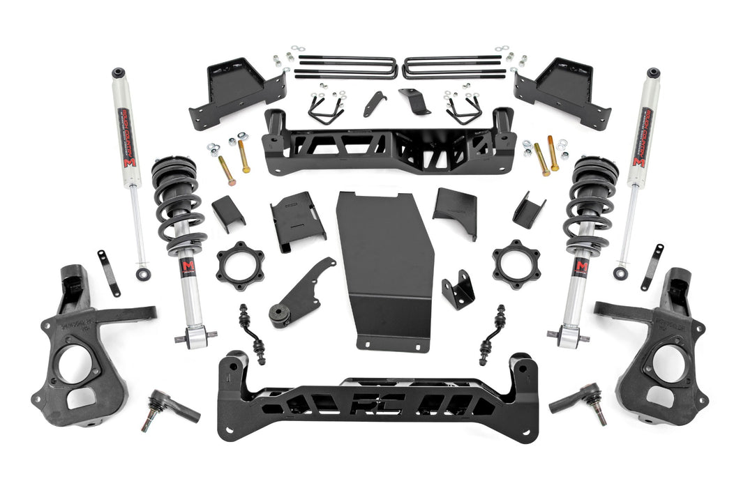 Rough Country 7 Inch Lift Kit, Alum/Stamp Steel, M1/M1, Chevy/GMC 1500 (2014-2018 & Classic)