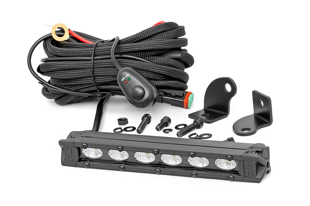 Rough Country 6 Inch Black Series LED Light Bar - Slim Line