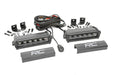 Rough Country 6 Inch Black Series LED Light Bar, Single Row, Pair