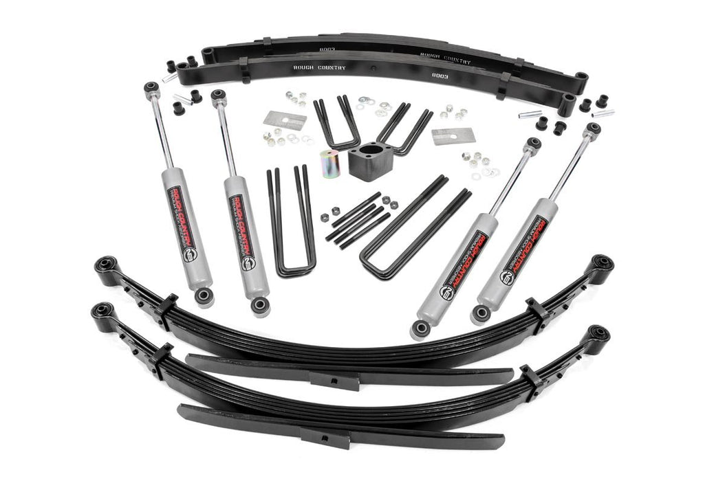 Rough Country 4 Inch Lift Kit - Rear Springs | Dodge W100 Truck/W200 Truck 4WD (1974-1977)