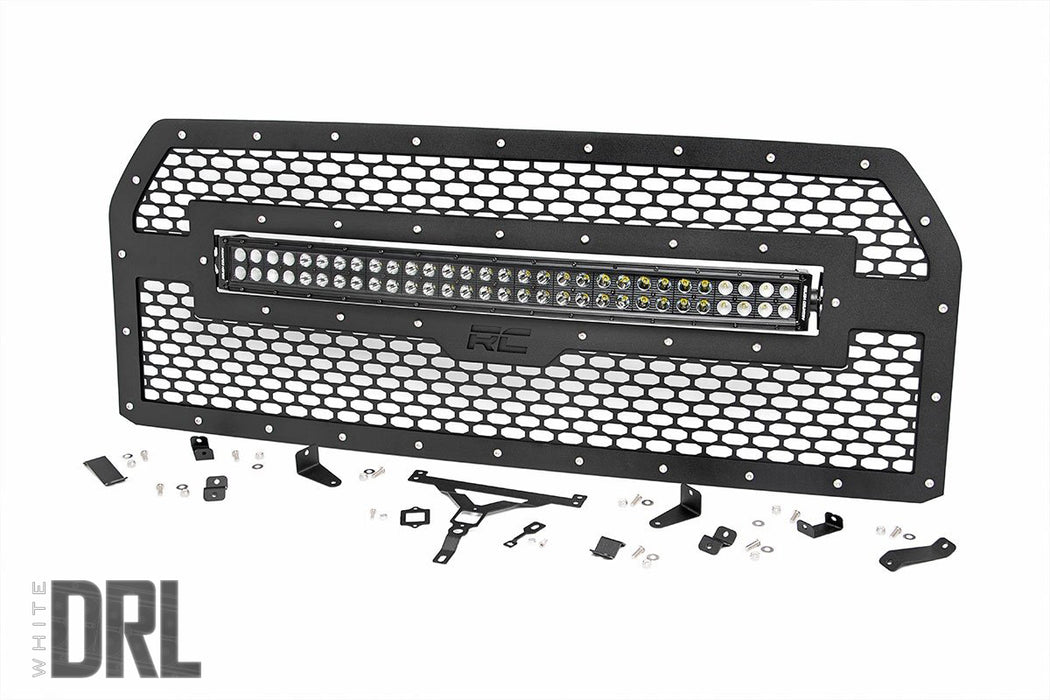 Mesh Grille - 30 inch Dual Row LED - Black Ser - Ford F-150 2WD/4WD (2015-2017)