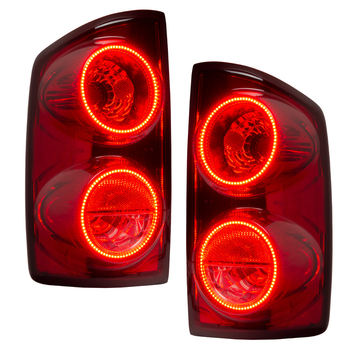 ORACLE 2007-2008 Dodge Ram Pre-Assembled Halo Tail Lights - White