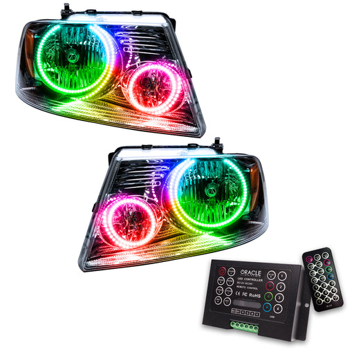 ORACLE Halo Headlights, ColorSHIFT, with 2.0 Controller, Ford F-150 Pre-Assembly (2005-2008)